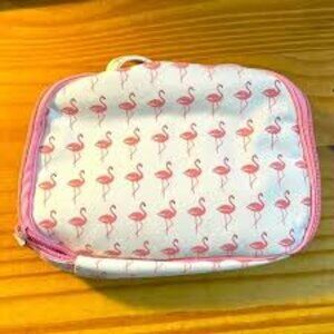 Avon Pink Flamingo Print Cosmetic Bag BNIW